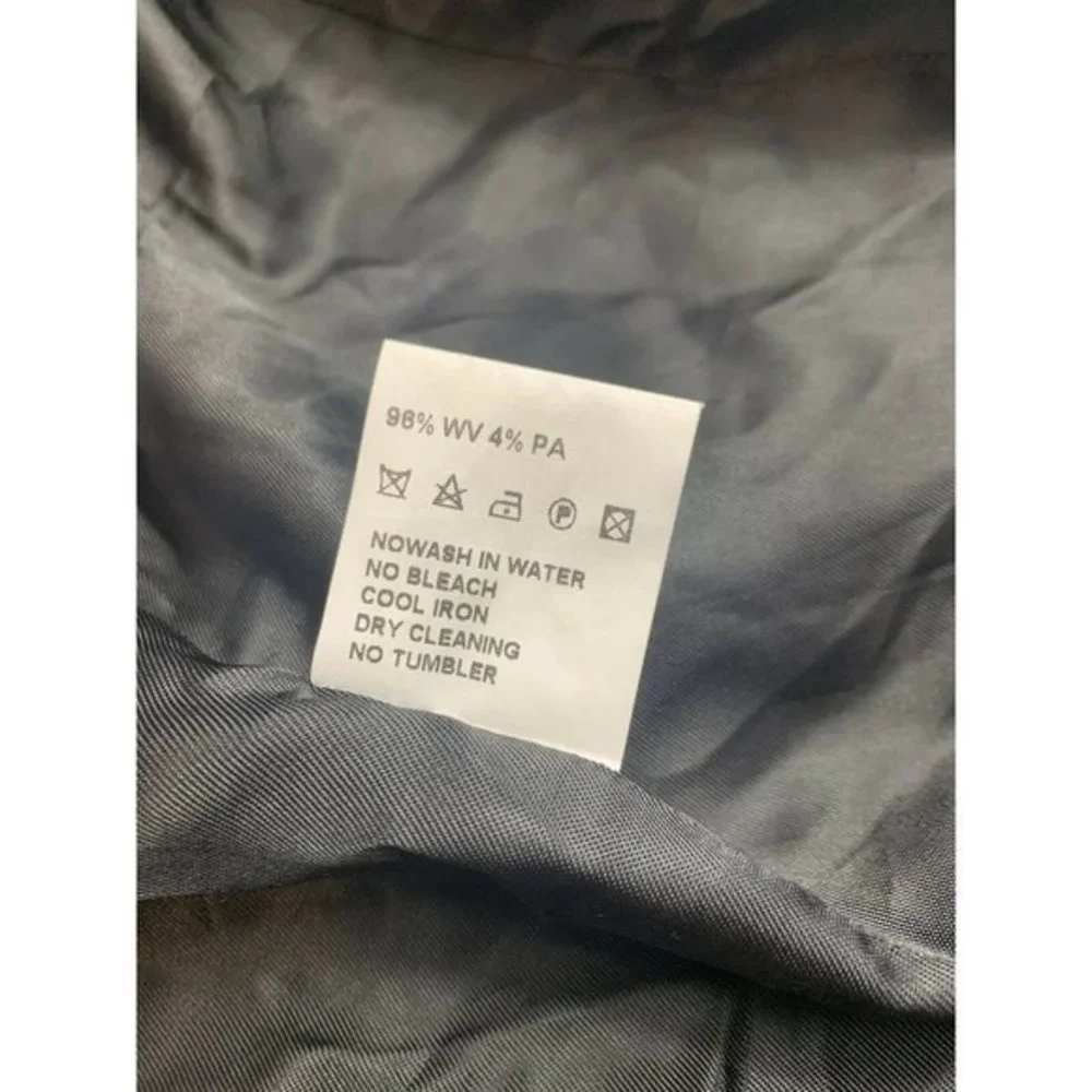 Dolce & Gabbana Basic 46 Virgin Wool Single Breasted Trench Coat Made In Italy - Picture 9 of 11